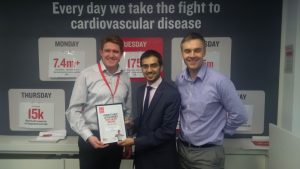 RRT member being presented another thank you certificate