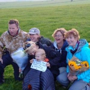 Happy walkers and children – what an achievement!